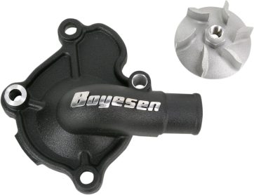 WATER PUMP COVER & IMPELLER KIT SUPERCOOLER ALUMINUM BLACK
