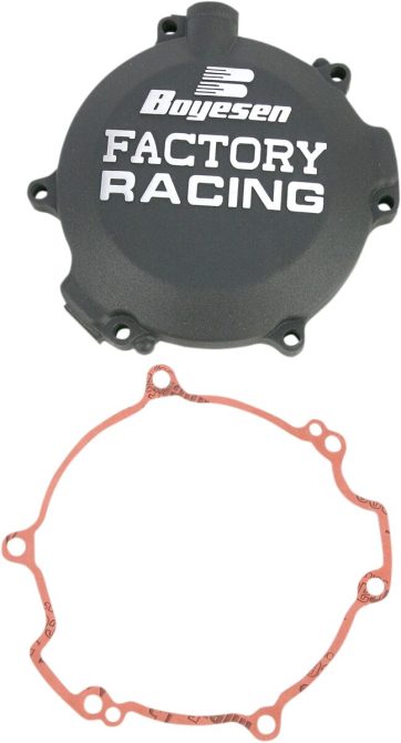 CLUTCH COVER FACTORY RACING  ALUMINUM REPLACEMENT BLACK