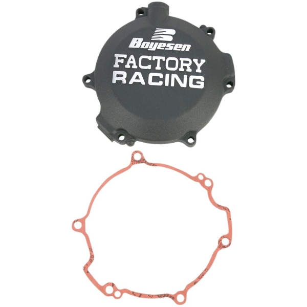 CLUTCH COVER FACTORY RACING  ALUMINUM REPLACEMENT BLACK