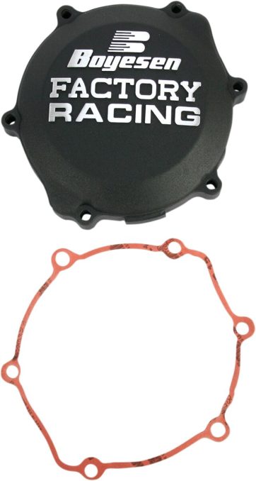 CLUTCH COVER FACTORY RACING  ALUMINUM REPLACEMENT BLACK