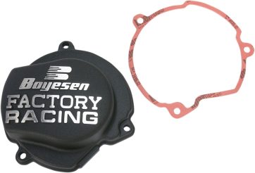IGNITION COVER FACTORY RACING  ALUMINUM REPLACEMENT POWDER-COATED BLACK