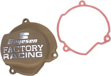 IGNITION COVER FACTORY RACING  ALUMINUM REPLACEMENT POWDER-COATED MAGNESIUM