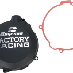 CLUTCH COVER FACTORY RACING  ALUMINUM REPLACEMENT POWDER-COATED BLACK
