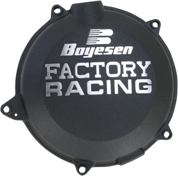CLUTCH COVER FACTORY RACING  ALUMINUM REPLACEMENT POWDER-COATED BLACK