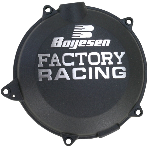 CLUTCH COVER FACTORY RACING  ALUMINUM REPLACEMENT POWDER-COATED BLACK
