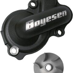 WATER PUMP COVER & IMPELLER KIT SUPERCOOLER ALUMINUM BLACK