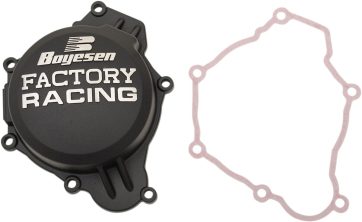 IGNITION COVER FACTORY RACING  ALUMINUM REPLACEMENT POWDER-COATED BLACK
