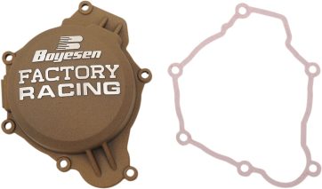 IGNITION COVER FACTORY RACING  ALUMINUM REPLACEMENT POWDER-COATED NATURAL