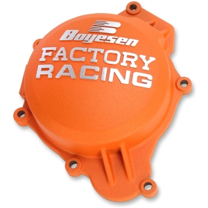 IGNITION COVER FACTORY RACING  ALUMINUM REPLACEMENT POWDER-COATED ORANGE