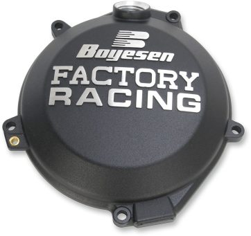 CLUTCH COVER FACTORY RACING  ALUMINUM REPLACEMENT BLACK