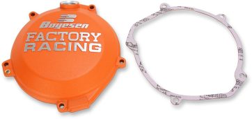 CLUTCH COVER FACTORY RACING  ALUMINUM CUSTOM REPLACEMENT POWDER-COATED ORANGE
