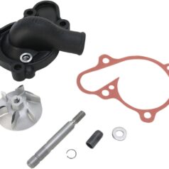 WATER PUMP COVER & IMPELLER KIT SUPERCOOLER ALUMINUM SILVER