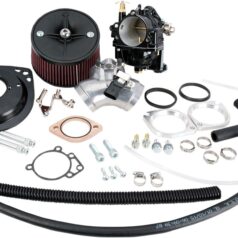 CARBURETOR KIT SUPER G W/S&S T143 LONG BLOCK ENGINE BLACK