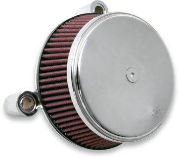 AIR FILTER KIT BIG SUCKER STAGE 1 WITH STANDARD AIR FILTER SMOOTH CHROME