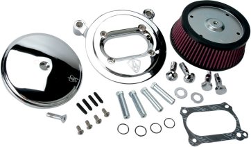 AIR FILTER KIT BIG SUCKER STAGE 1 WITH STANDARD AIR FILTER SMOOTH CHROME - Bild 3