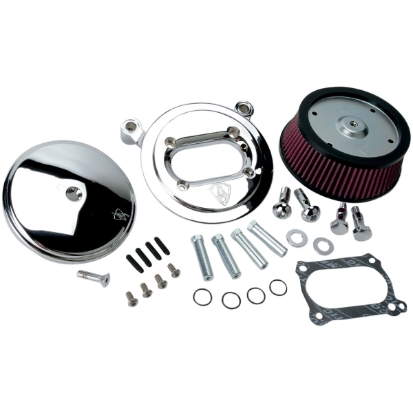 AIR FILTER KIT BIG SUCKER STAGE 1 WITH STANDARD AIR FILTER SMOOTH CHROME - Bild 3