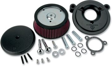 AIR FILTER KIT BIG SUCKER STAGE 1 WITH STANDARD AIR FILTER SMOOTH BLACK - Bild 3