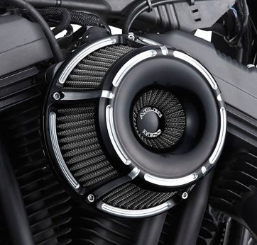 AIR CLEANER KIT INVERTED BIG SUCKER SLOT TRACK BLACK - Bild 2