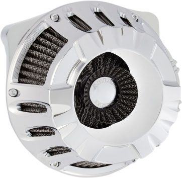AIR CLEANER KIT INVERTED BIG SUCKER DEEP CUT CHROME