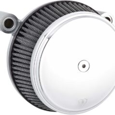AIR FILTER KIT BIG SUCKER STAGE 1 SMOOTH WITH SYNTHETIC AIR FILTER CHROME