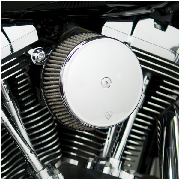 AIR FILTER KIT BIG SUCKER STAGE 1 SMOOTH WITH SYNTHETIC AIR FILTER CHROME - Bild 2
