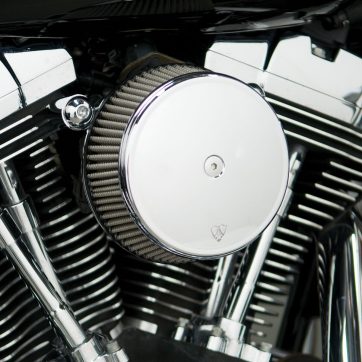 AIR FILTER KIT BIG SUCKER STAGE 1 SMOOTH WITH SYNTHETIC AIR FILTER CHROME - Bild 2
