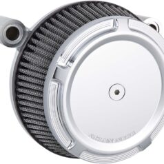AIR FILTER KIT BIG SUCKER STAGE 1 WITH SYNTHETIC AIR FILTER BEVELED CHROME