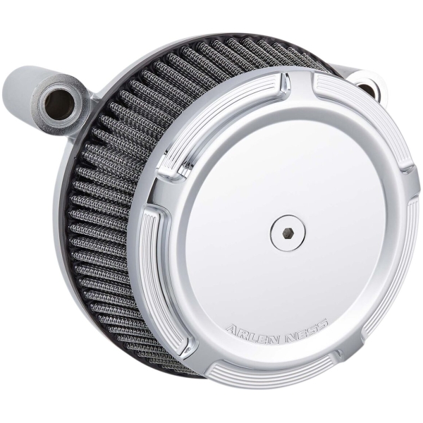 AIR FILTER KIT BIG SUCKER STAGE 1 WITH SYNTHETIC AIR FILTER BEVELED CHROME