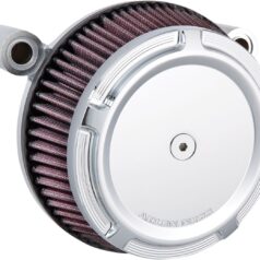 AIR FILTER KIT BIG SUCKER STAGE 1 WITH SYNTHETIC AIR FILTER BEVELED CHROME