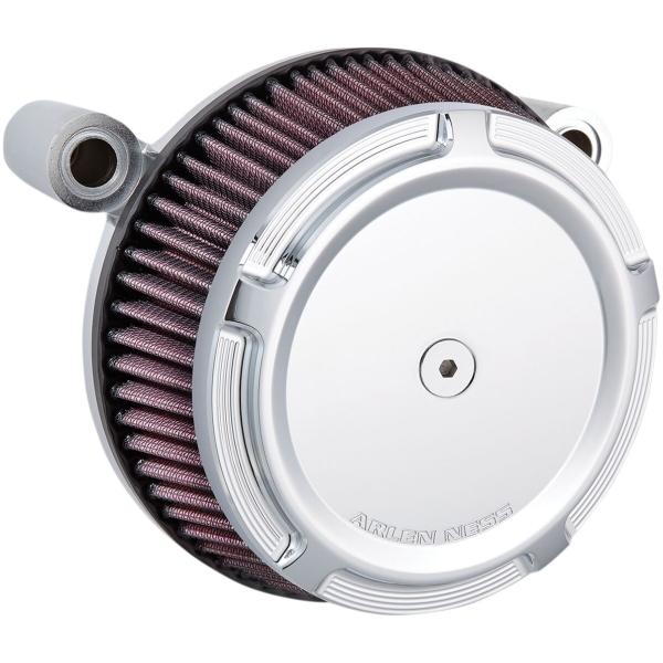 AIR FILTER KIT BIG SUCKER STAGE 1 WITH SYNTHETIC AIR FILTER BEVELED CHROME