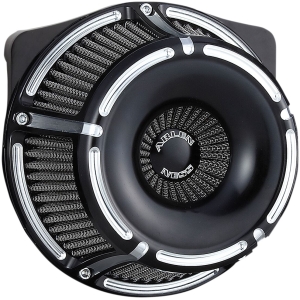 AIR CLEANER KIT INVERTED BIG SUCKER SLOT TRACK BLACK
