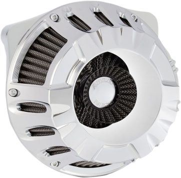AIR CLEANER KIT INVERTED BIG SUCKER DEEP CUT CHROME