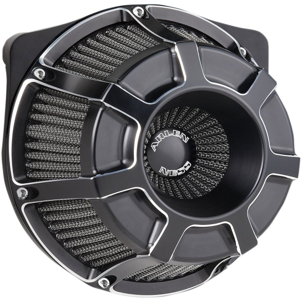 AIR CLEANER KIT INVERTED BIG SUCKER BEVELED BLACK