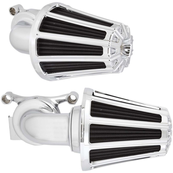 AIR CLEANER KIT MONSTER SUCKER WITH COVER 10-GAUGE CHROME - Bild 2
