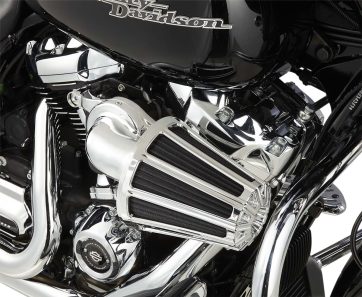 AIR CLEANER KIT MONSTER SUCKER WITH COVER 10-GAUGE CHROME - Bild 4