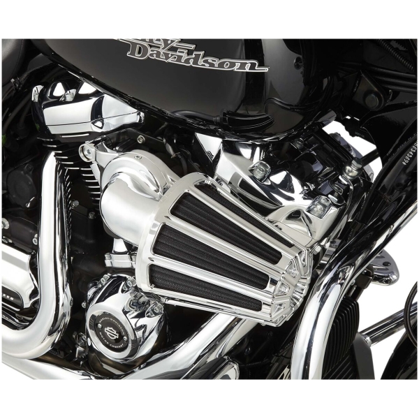 AIR CLEANER KIT MONSTER SUCKER WITH COVER 10-GAUGE CHROME - Bild 4