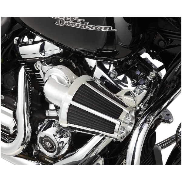 AIR CLEANER KIT MONSTER SUCKER WITH COVER BEVELED CHROME - Bild 2