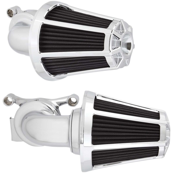 AIR CLEANER KIT MONSTER SUCKER WITH COVER BEVELED CHROME - Bild 3