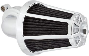AIR CLEANER KIT MONSTER SUCKER WITH COVER BEVELED CHROME - Bild 4