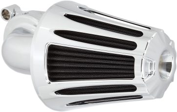 AIR CLEANER KIT MONSTER SUCKER WITH COVER DEEP CUT CHROME