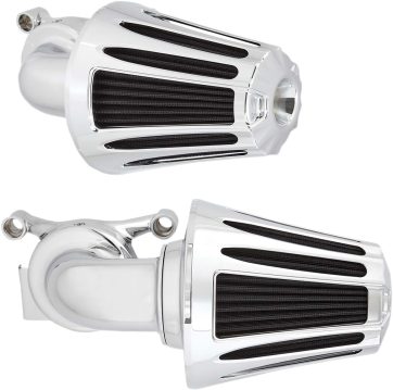 AIR CLEANER KIT MONSTER SUCKER WITH COVER DEEP CUT CHROME - Bild 3