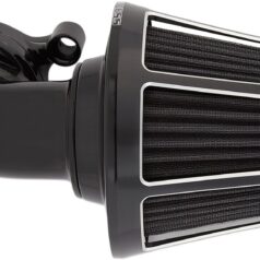 AIR CLEANER KIT MONSTER SUCKER WITH COVER BEVELED BLACK