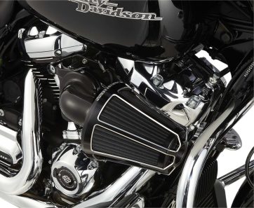 AIR CLEANER KIT MONSTER SUCKER WITH COVER BEVELED BLACK - Bild 2