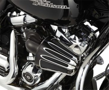 AIR CLEANER KIT MONSTER SUCKER WITH COVER DEEP CUT BLACK - Bild 2