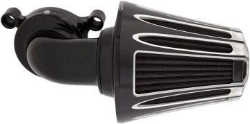 AIR CLEANER KIT MONSTER SUCKER WITH COVER DEEP CUT BLACK - Bild 4