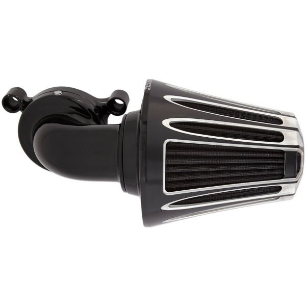AIR CLEANER KIT MONSTER SUCKER WITH COVER DEEP CUT BLACK - Bild 4