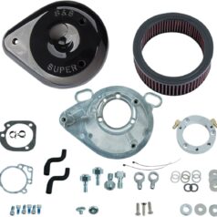 AIR CLEANER KIT CLASSIC TEARDROP STOCK EFI GLOSSY BLACK