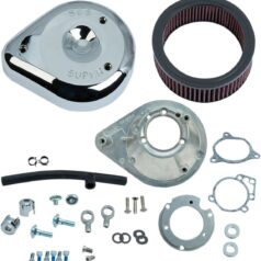 AIR CLEANER KIT CLASSIC TEARDROP STOCK BORE TBW CHROME