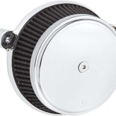AIR FILTER KIT BIG SUCKER STAGE 1 STEEL M8  CHROME