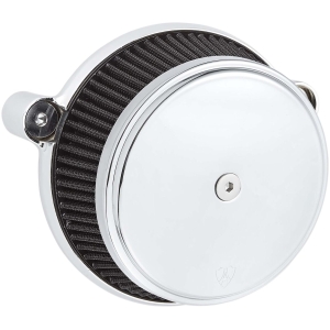 AIR FILTER KIT BIG SUCKER STAGE 1 STEEL M8  CHROME